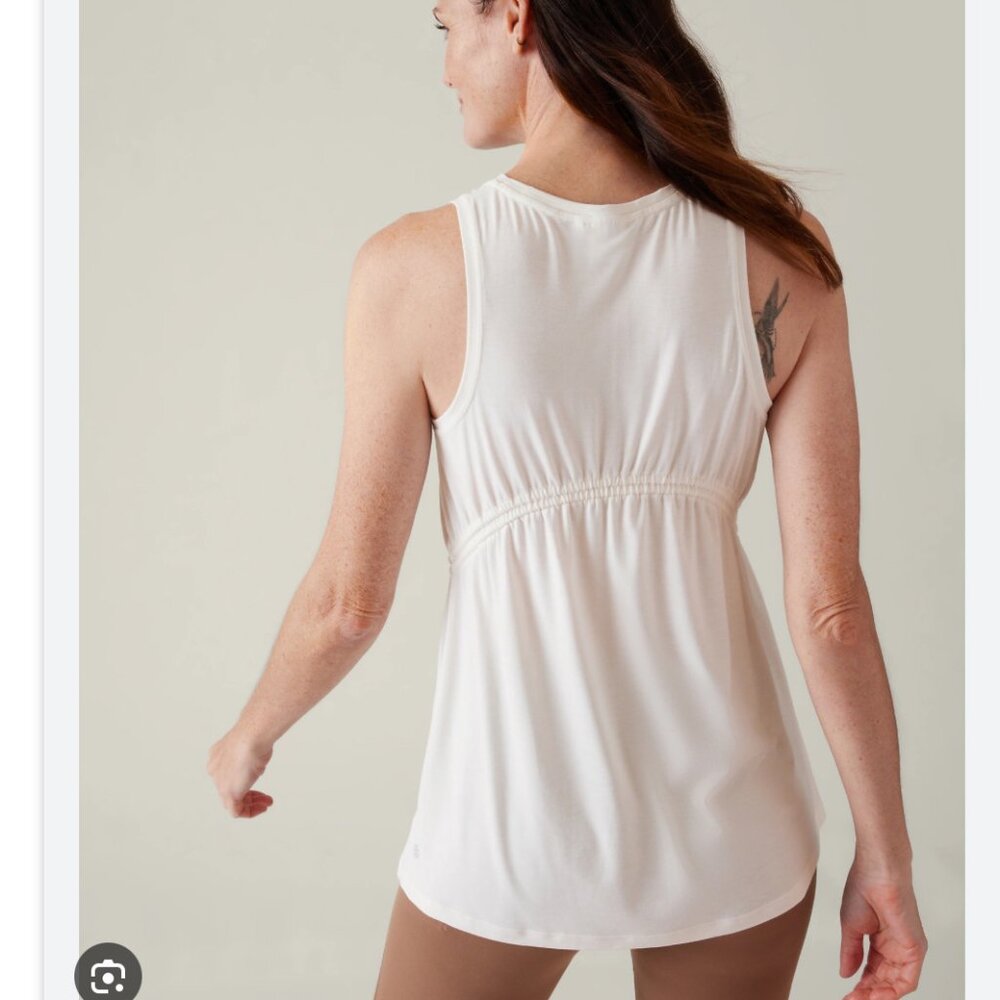 NWT Athleta Air Out Cinch Tank size xxs white